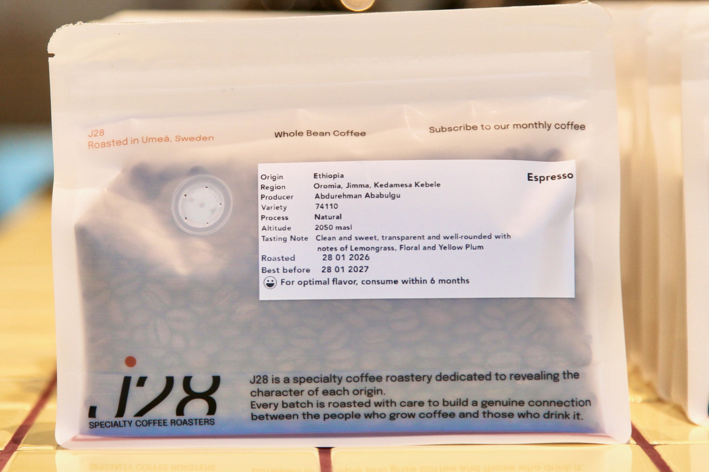 Ethiopia Jimma - Natural 74110 Espresso